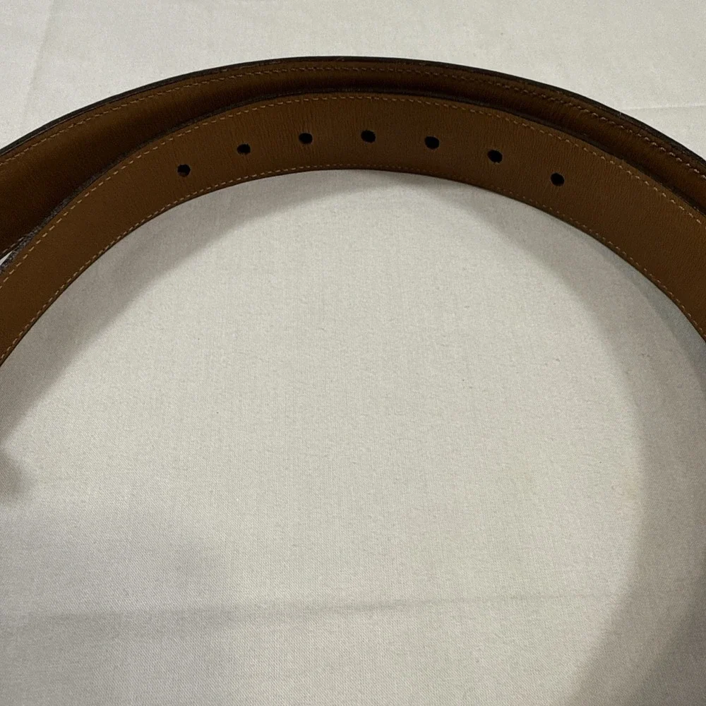 BELTS MENS 44 Trafalgar Brown‎ Cortina Leather Alligator Style Made in USA